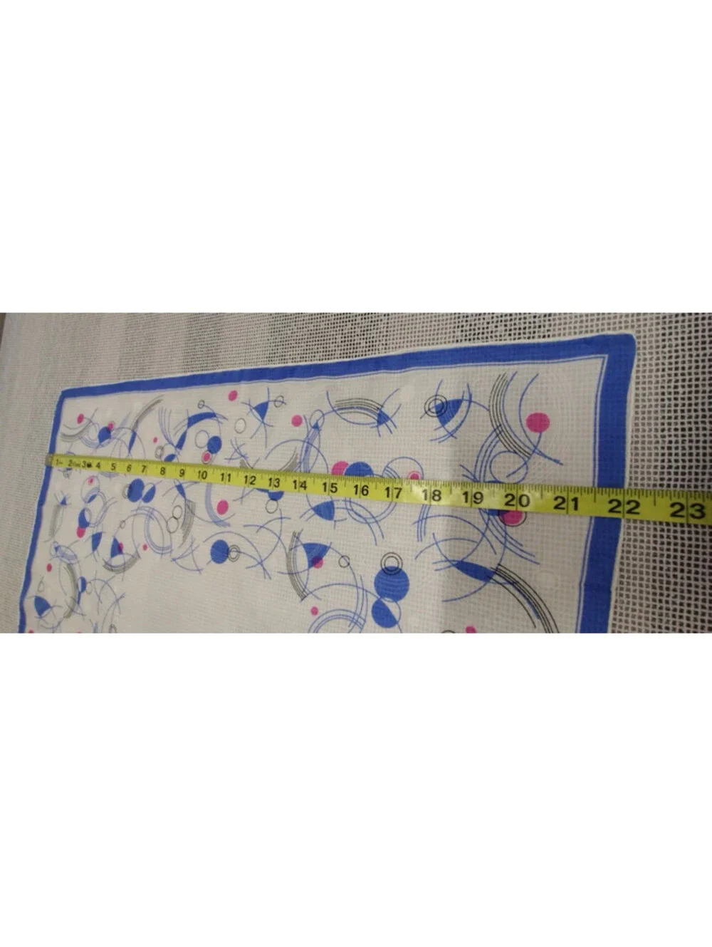 Vintage Starburst Atomic 1950s Rayon Silk Scarf 6 1/4 Momme Men's Space Age Era